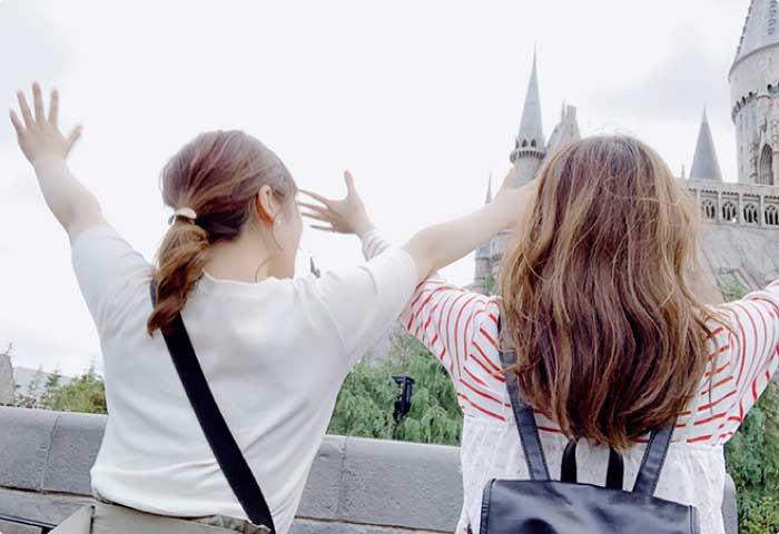 職員旅行(USJ)の様子